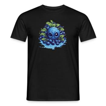 Blaubeere - Männer T-Shirt - Schwarz - Vorne - AI Model Male 178 light (178cm)
