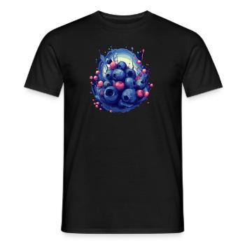 Blaubeere - Männer T-Shirt - Schwarz - Vorne - AI Model Male 178 light (178cm)
