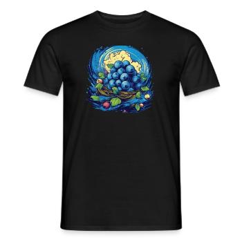 Blaubeere - Männer T-Shirt - Schwarz - Vorne - AI Model Male 178 light (178cm)