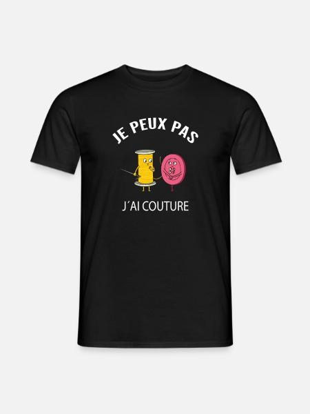 I CAN'T I HAVE SEWING - Men's T-Shirt - black