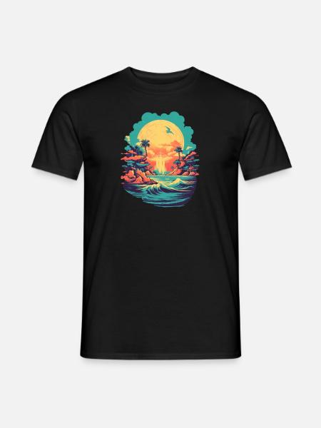 Beach - Men's T-Shirt - black