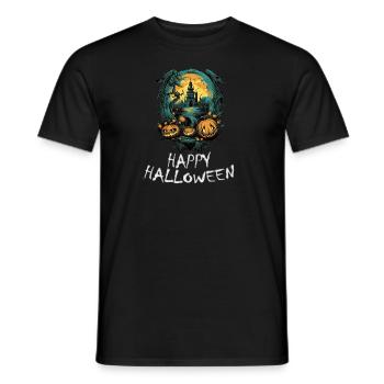Halloween - Happy Halloween - Männer T-Shirt - Schwarz - Vorne - AI Model Male 178 light (178cm)