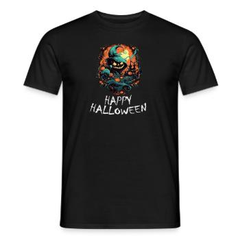 Halloween - Happy Halloween - Männer T-Shirt - Schwarz - Vorne - AI Model Male 178 light (178cm)