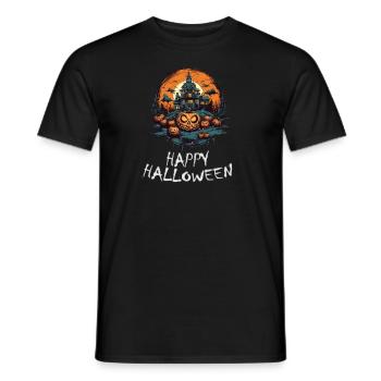 Halloween - Happy Halloween - Männer T-Shirt - Schwarz - Vorne - AI Model Male 178 light (178cm)