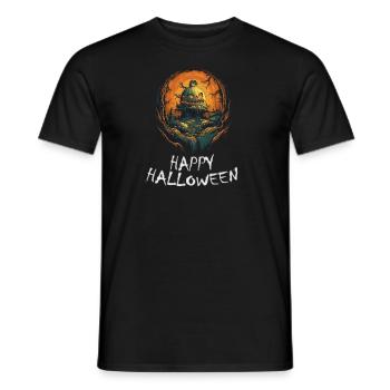 Halloween - Happy Halloween - Männer T-Shirt - Schwarz - Vorne - AI Model Male 178 light (178cm)