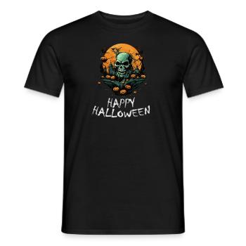 Halloween - Happy Halloween - Männer T-Shirt - Schwarz - Vorne - AI Model Male 178 light (178cm)