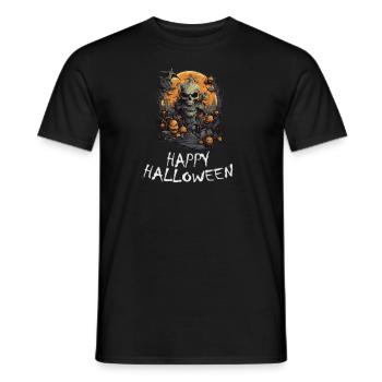 Halloween - Happy Halloween - Männer T-Shirt - Schwarz - Vorne - AI Model Male 178 light (178cm)
