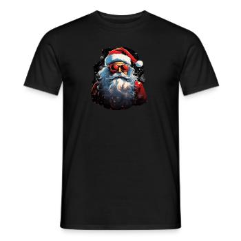 Père Noël - T-shirt homme - noir - Devant - AI Model Male 178 light (178cm)