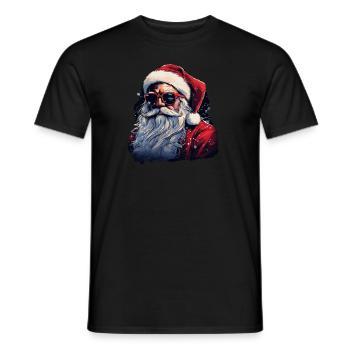 Père Noël - T-shirt homme - noir - Devant - AI Model Male 178 light (178cm)