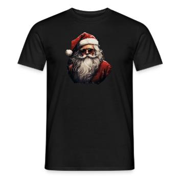 Père Noël - T-shirt homme - noir - Devant - AI Model Male 178 light (178cm)