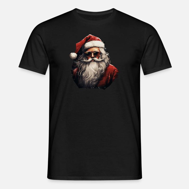 Weihnachtsmann - Männer T-Shirt - Schwarz