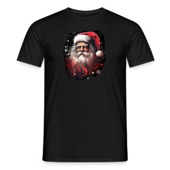 Père Noël - T-shirt homme - noir - Devant - AI Model Male 178 light (178cm)