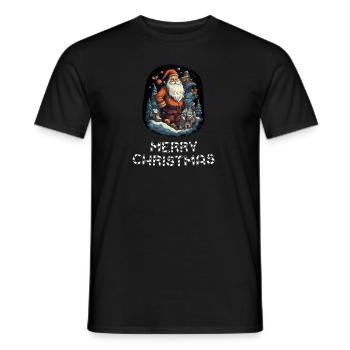 Weihnachtsmann - Marry Christmas - Männer T-Shirt - Schwarz - Vorne - AI Model Male 178 light (178cm)
