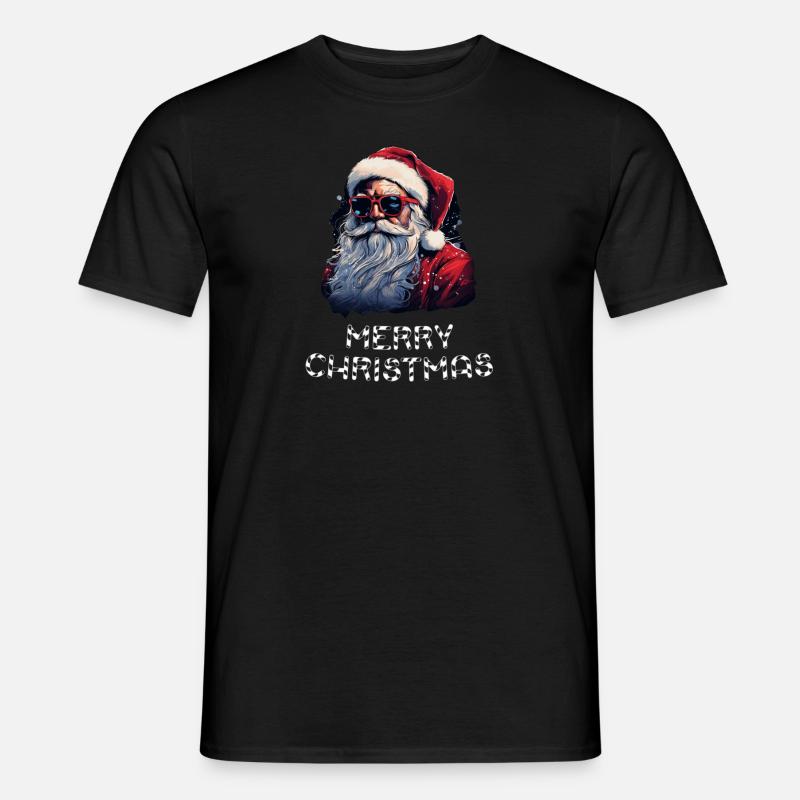 Weihnachtsmann - Marry Christmas - Männer T-Shirt - Schwarz