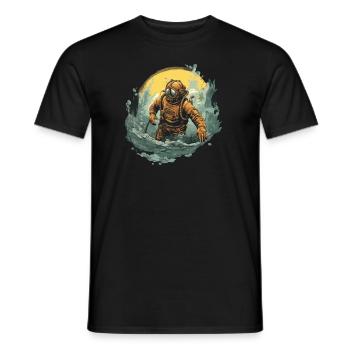 Diver - Men's T-Shirt - black - Front - AI Model Male 178 light (178cm)