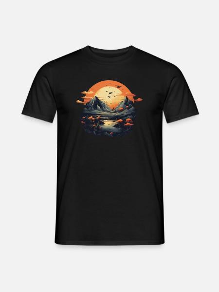 Landscape - Men's T-Shirt - black