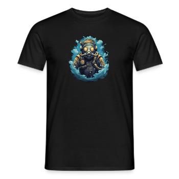 Diver - Men's T-Shirt - black - Front - AI Model Male 178 light (178cm)