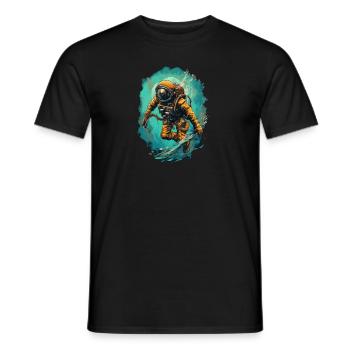 Plongeur - T-shirt homme - noir - Devant - AI Model Male 178 light (178cm)