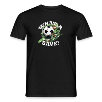 Balle de football - Quelle sauvegarde! - T-shirt homme - noir - Devant - AI Model Male 178 light (178cm)