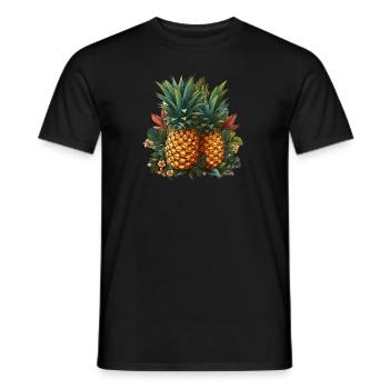 Ananas - Männer T-Shirt - Schwarz - Vorne - AI Model Male 178 light (178cm)