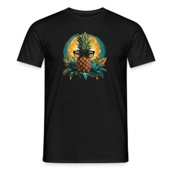 Ananas - T-shirt homme - noir - Devant - AI Model Male 178 light (178cm)