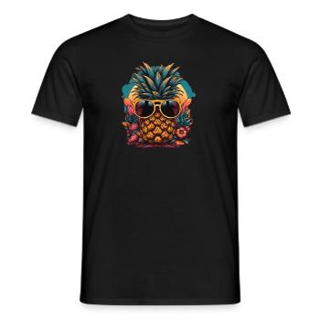 Ananas - T-shirt homme - noir - Devant - AI Model Male 178 light (178cm)