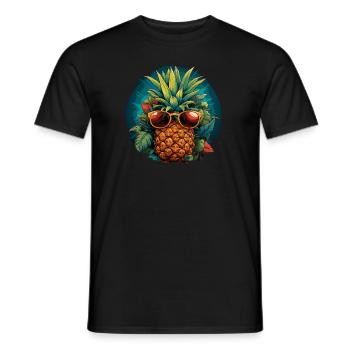 Ananas - T-shirt homme - noir - Devant - AI Model Male 178 light (178cm)