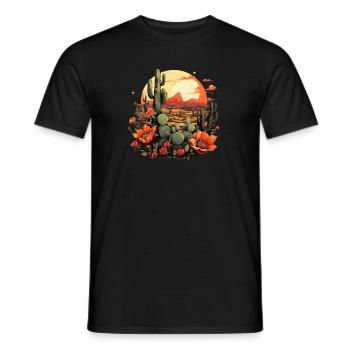 Cactus - Men's T-Shirt - black - Front - AI Model Male 178 light (178cm)