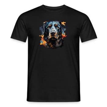 Dog - Men's T-Shirt - black - Front - AI Model Male 178 light (178cm)