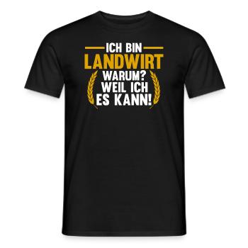 Landwirtschaft Bauer Landwirt - Männer T-Shirt - Schwarz - Vorne - AI Model Male 178 light (178cm)