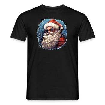 Weihnachtsmann - Illustration - Männer T-Shirt - Schwarz - Vorne - AI Model Male 178 light (178cm)