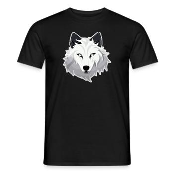 Wolf - Illustration - Männer T-Shirt - Schwarz - Vorne - AI Model Male 178 light (178cm)