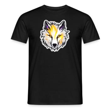 Wolf - Illustration - Männer T-Shirt - Schwarz - Vorne - AI Model Male 178 light (178cm)