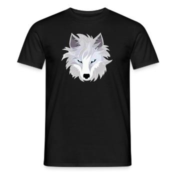Wolf - Illustration - Männer T-Shirt - Schwarz - Vorne - AI Model Male 178 light (178cm)