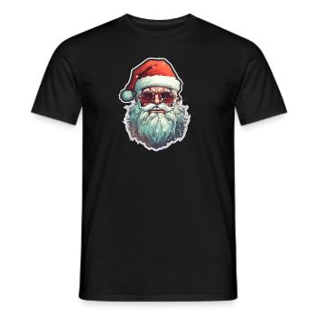 Weihnachtsmann - Illustration - Männer T-Shirt - Schwarz - Vorne - AI Model Male 178 light (178cm)