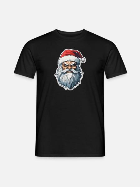 Santa Claus - illustration - Men's T-Shirt - black