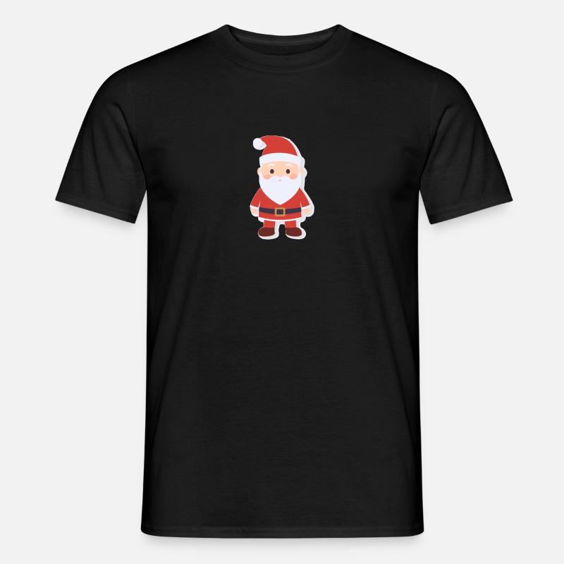Weihnachtsmann - Illustration - Männer T-Shirt - Schwarz