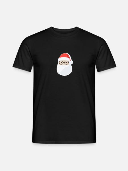 Santa Claus - illustration - Men's T-Shirt - black