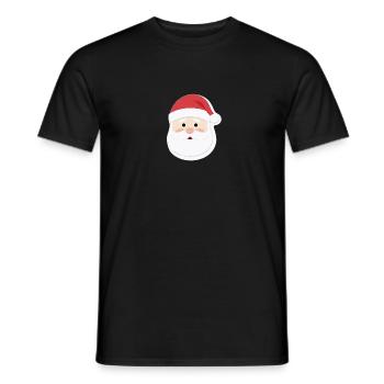 Père Noël - illustration - T-shirt homme - noir - Devant - AI Model Male 178 light (178cm)
