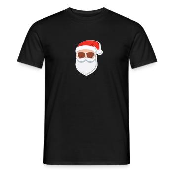 Père Noël - illustration - T-shirt homme - noir - Devant - AI Model Male 178 light (178cm)