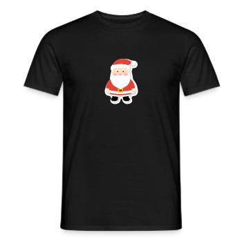 Père Noël - illustration - T-shirt homme - noir - Devant - AI Model Male 178 light (178cm)