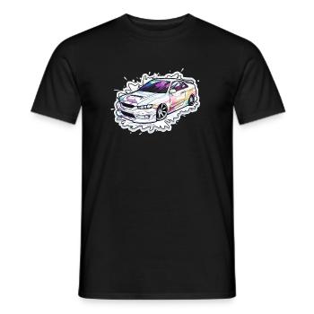 Auto - Illustration - Männer T-Shirt - Schwarz - Vorne - AI Model Male 178 light (178cm)