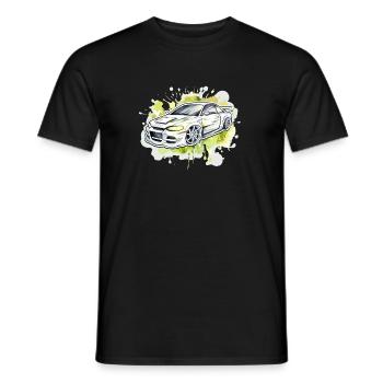 Car - Illustration - Men's T-Shirt - black - Front - AI Model Male 178 light (178cm)