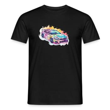 Car - Illustration - Men's T-Shirt - black - Front - AI Model Male 178 light (178cm)