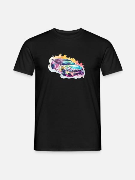 Car - Illustration - Men's T-Shirt - black