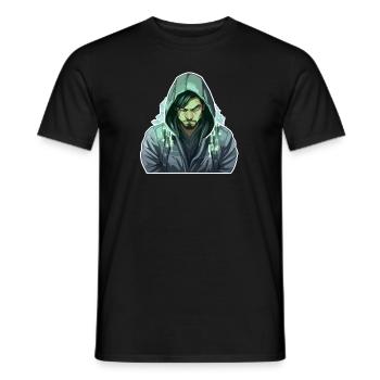 Hacker éthique - Illustration - T-shirt homme - noir - Devant - AI Model Male 178 light (178cm)