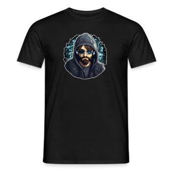 Ethical Hacker - Illustration - Männer T-Shirt - Schwarz - Vorne - AI Model Male 178 light (178cm)