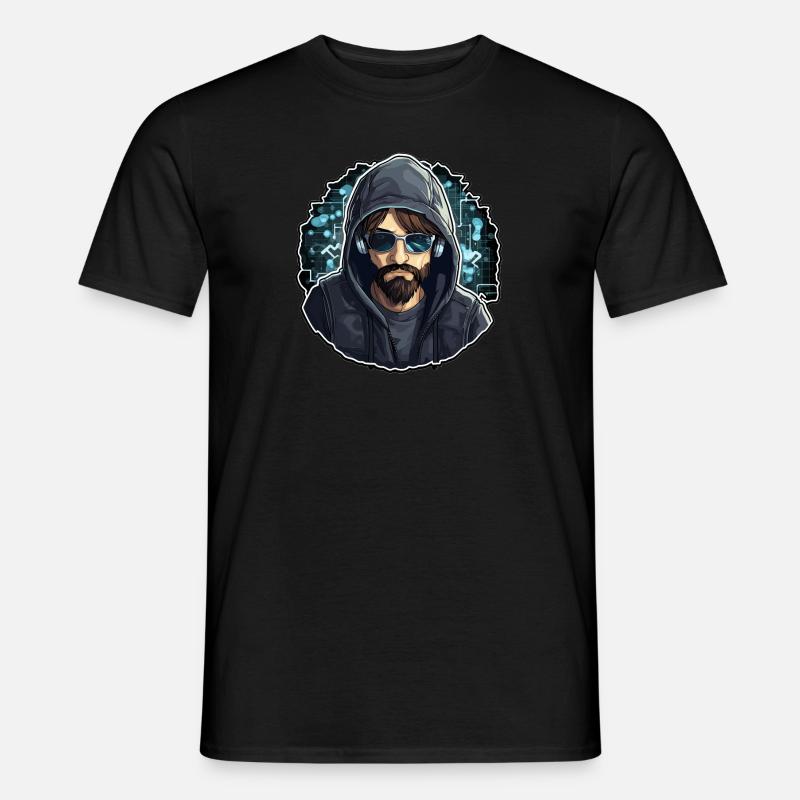 Ethical Hacker - Illustration - Männer T-Shirt - Schwarz