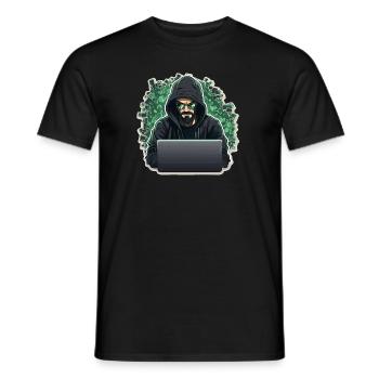 Hacker éthique - Illustration - T-shirt homme - noir - Devant - AI Model Male 178 light (178cm)