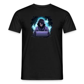Ethical Hacker - Illustration - Männer T-Shirt - Schwarz - Vorne - AI Model Male 178 light (178cm)